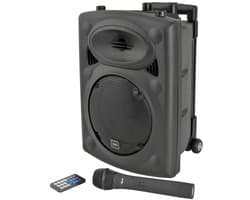 QTX QR8PA Draagbare PA-luidspreker met TWS + UHF USB/SD/FM-BT-mediaspeler met opnamefunctie