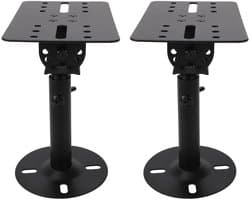 Verdikte metalen luidsprekerbeugel voor wand-plafondmontage - 1 paar, verstelbare telescopische stang - ideaal voor thuisbioscoop en studio - stevige luidsprekerstandaard