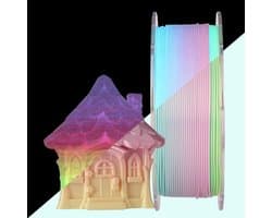 3D Print Filament - Zijde PLA - Modelbouw - Maanregenboog Effect - 1 kg
