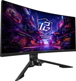 ASRock PGO34QRT3A - Gaming Monitor 34'' - VA - 3440 x 1440 WQHD - Gebogen (1500R) - 180 Hz - 1 ms - 500 cd/m² - 4000:1 - zwart — thumbnail 3