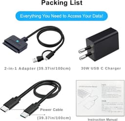 SATA naar USB Kabel - Externe Harde Schijf Adapter - Data Overzetten - Snelle Verbinding - 100 cm Lengte — thumbnail 5