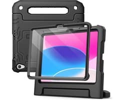 Kindvriendelijke Robuuste Hoes voor iPad (10e/11e Gen) met Ingebouwde Screenprotector en Standaard