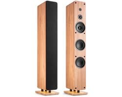 HiFi speakers - Audizio ARCO - Actieve speakers met DAB radio - Bluetooth pairing - 320W - Houtlook