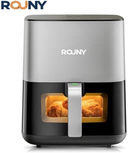 Lunekiss Airfryer 5L met kijkvenster – Touchscreen – 1450W – Voorinstellingen – Anti-aanbakmand – Timer & Temperatuur — thumbnail 1