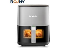 Lunekiss Airfryer 5L met kijkvenster – Touchscreen – 1450W – Voorinstellingen – Anti-aanbakmand – Timer & Temperatuur
