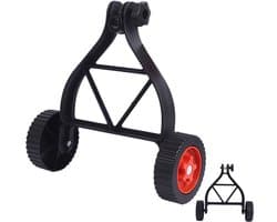 Vervangend Maaiwiel – Universeel Trolleywiel voor Grasmaaier & Tuin – 35 cm Stevig Rubber & IJzer – Slijtvast & Stil – Zwart