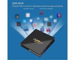 Smart TV Box - Mediaspeler Android - 4K Streaming - Quad-core processor - 15 x 8 x 3 cm - Zwart