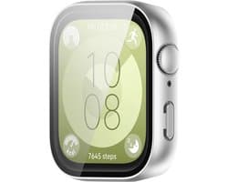 By Qubix - Waterproof Hard case - Zilver - geschikt voor Huawei Watch Fit 3