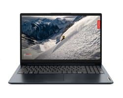 Lenovo IdeaPad 1 15AMN7 AMD Ryzen™ 5 7520U Laptop 39,6 cm (15.6") Full HD 8 GB LPDDR5-SDRAM 256 GB SSD Wi-Fi 6 (802.11ax) Windows 11 Home Engels Blauw
