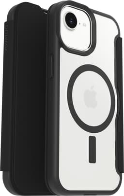 OtterBox React Folio voor MagSafe Series voor Apple iPhone 17e/16e/15/14/13, transparant/zwart - ProPack — thumbnail 2