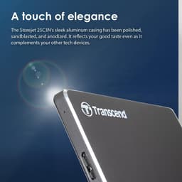 Externe Harde Schijf - Draagbare Opslag - Bestanden Back-uppen - Ultraslank Aluminium Ontwerp - 1TB Capaciteit - Ijzer Grijs — thumbnail 4