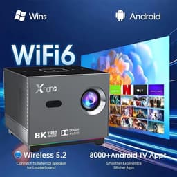 Zolara Smart Mini Beamer - 4K - 8K - Draagbare Full HD Home Cinema Projector - Android, WiFi & Bluetooth - 300 ANSI Lumen - Tot 200 Inch - Bioscoopervaring — thumbnail 1