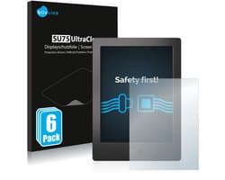 Savvies - Screenprotector voor Kobo Aura H2O - Folie Beschermfolie transparant 6 Stuks