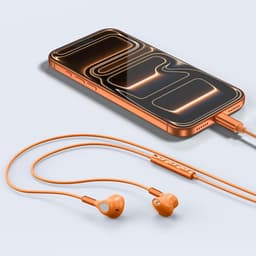 USB C Oordopjes met Microfoon en Volumeregeling - Bedrade USB Type C Koptelefoon voor Samsung Galaxy S25 S24 S23 Ultra S22 S21 FE S20 A54 A53 - en - iPhone 17 16 15 Pro Max - In-Ear Headset voor Heldere Geluidskwaliteit en Comfortabele Pasvorm — thumbnail 2