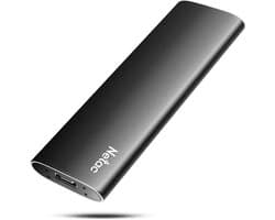Draagbare 500GB externe opslag voor gegevens - USB 3.0 & 2.0, plug-and-play, schokbestendige behuizing