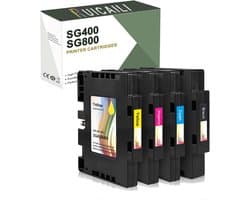 Sublimatie Inktcartridges Compatibel voor Virtuoso SG-Printers, 4 Pack (Zwart, Cyaan, Magenta, Geel)