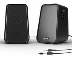 Compacte Luidspreker - Stereo Geluid - Desktop Audio - USB Aangedreven - 9x9x14 cm