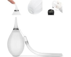 Camera Luchtblazer - Stofverwijderaar Lensreiniger - Apparatuur Schoonmaken - Gerichte Luchtstroom - 13 x 6.2 x 6.2 cm - Wit