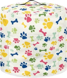 Keukenapparaat Cover - Apparaat Beschermhoes - Keuken Decoratie - Vlekbestendig Materiaal - 35 x 35 cm - Regenboog Hondenpoot — thumbnail 1