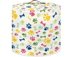 Keukenapparaat Cover - Apparaat Beschermhoes - Keuken Decoratie - Vlekbestendig Materiaal - 35 x 35 cm - Regenboog Hondenpoot