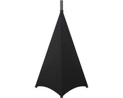 Speaker Stand Beschermhoes - Tripod Scrim Stand Skirt - DJ Tas - 360 Graden Beschermcase voor Speaker Verlichting met Opbergtas (Zwart 1 Pack)
