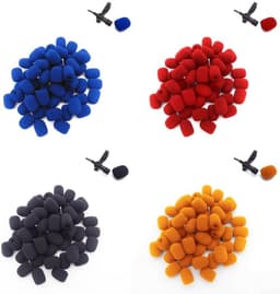 10 Stuks Vervangende Schuim Covers voor Headset Microfoon — thumbnail 3