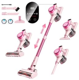AURORAS Draadloze stofzuiger - Snoerloze - Steelstofzuiger - Zuigkracht tot 23 KPa - 3 Standen - Afneembare batterij - LED - Roze — thumbnail 1