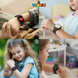 TeddiQ 4G Smartwatch - GPS Kinder Smartwatch - Kinderhorloge - Zwart - Smartwatch Kind - SOS knop - Smartwatch Kinderen — thumbnail 5