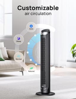Stille Torenventilator - Met Afstandsbediening - Waaier met Timer - Zomer — thumbnail 2