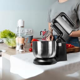 DYNA® Mixer met mengkom - Mixer - Mixer met mengkom keukenmachine - ‎Zwart - ‎32cm x 23cm x 23 cm; 2.59 kg — thumbnail 5