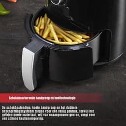 DYNA® Mini airfryer - Airfryer - Airfryer klein - Zwart - ‎27cm x 27cm x 32cm — thumbnail 6