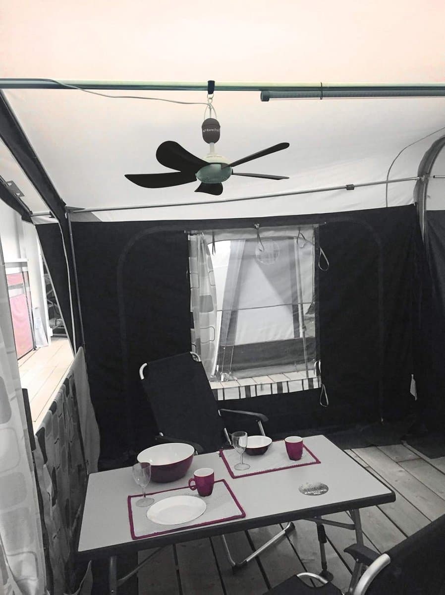 Opvouwbare Plafondventilator voor Tent en Caravan — afbeelding 1