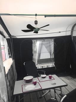 Opvouwbare Plafondventilator voor Tent en Caravan — thumbnail 1