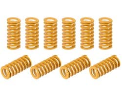 Drukveren Set Geel Lichte Belasting 8mm Spiraalreliëf voor 3D Printer & Gereedschap