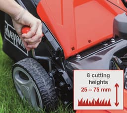 Scheppach Grasmaaier Benzine MS161-46 - Zelfrijdend - Mulchfunctie - 46cm maaibreedte - 4-takt - 150cc - 3,5pk - Voor tuinen tot 1000m² - met 55L opvangbak — thumbnail 2