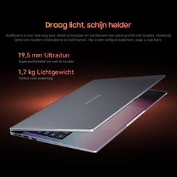 Blackview AceBook 6 Laptop - 15,6 inch Full HD - 16 GB RAM - 256 GB SSD - AMD Ryzen 5 3500U - Windows 11 Notebook - UHD Graphics - Grijs — thumbnail 3