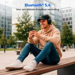 MEDION Over Ear koptelefoon HX-1 Pure (Bluetooth, draadloos, tot 100 u batterijduur, spatwaterdicht IPX4), zwart — thumbnail 3