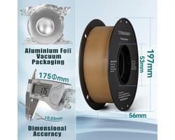 PETG Glasvezel Filament 1.75mm voor 3D Printer, Hoge Slagvastheid en Stijfheid, 1KG