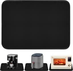 Hittebestendige mat voor luchtfriteuse, 60 x 40 cm, werkbladbescherming, vuurvaste waterdichte antislipmat voor koffiezetapparaat, magnetron — thumbnail 1