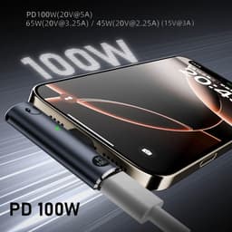 USB-C naar 3.5mm Audio Adapter met 100W PD Snelladen - DAC AUX HiFi Geluid — thumbnail 3