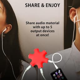 5-Weg Audio Splitter 3,5mm Jack Hoofdtelefoon Splitter voor Meerdere Audio-apparaten — thumbnail 5
