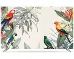 Televisie Hoes - TV Deksel - Stofvrij Houden - Zachte Bescherming - 55 inch - Bird2 Patroon