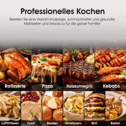 Heteluchtfriteuse - Airfryer - Gezond Frituren - Met Kijkvenster - 6 Liter - Wit — thumbnail 4
