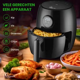 Extralink HOME AIR FRYER 2L EU SJ-200 friteuse Enkel 1000 W Heteluchtfriteuse Zwart — thumbnail 2