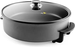 Aurixi® Partypan -Airfryer -Hapjespan - 1500 W - 40 cm Diameter - Grijs -41 cm x 47 cm x 18 cm — thumbnail 1