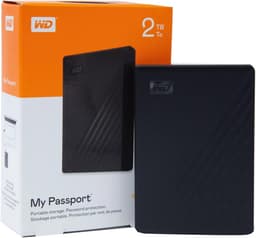 Externe Harde Schijf 2TB Zwart - Draagbare Opslag voor PC en Mac — thumbnail 1