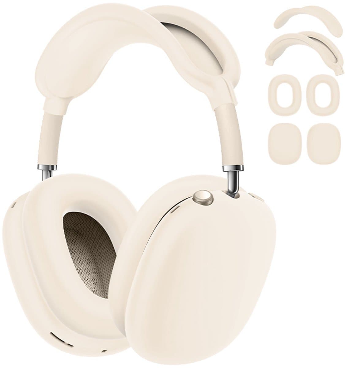 Shieldcase Beschermset geschikt voor Apple Airpods Max 1/2 - Siliconen covers / bescherming - 4 delige set - Hoofdband cover - Oorkap Beschermers & Reishoes - 4 in 1 set - Sterrenlicht — afbeelding 1