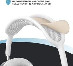 Shieldcase Beschermset geschikt voor Apple Airpods Max 1/2 - Siliconen covers / bescherming - 4 delige set - Hoofdband cover - Oorkap Beschermers & Reishoes - 4 in 1 set - Sterrenlicht — thumbnail 3