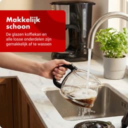 Tomado TCM1201S - Koffiezetapparaat - Filterkoffie - Warmhoudfunctie - Herbruikbaar filter - 10 koppen - Zwart/rvs — thumbnail 5