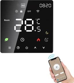 Zolara Slimme thermostaat - WiFi - Energiebesparing - Programmeerbaar - Zwart — thumbnail 2